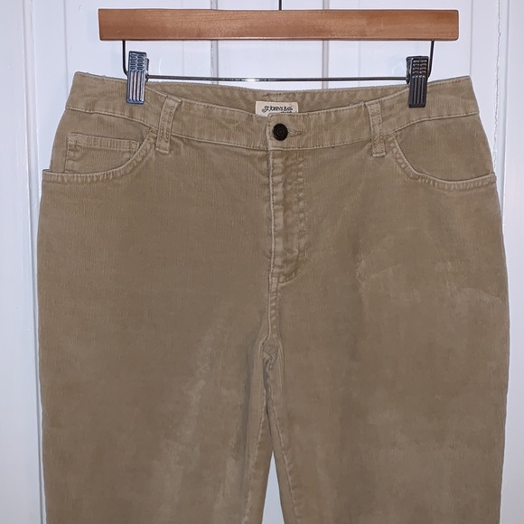 VINTAGE ST. JOHN’S BAY TAN CORDUROY PANTS BOOTCUT - Picture 2 of 7